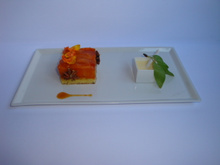 Comme une Tatin....abricots, cannelle, thé noir pain d'épices, et crème anglaise à l'amande fraîche