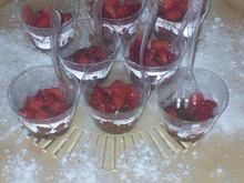 Le chocolat au thym et ses fraises