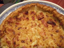 Tourte à l'oignon et crème faîche