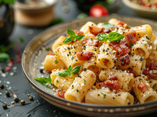 “J’ai emprunté l’idée à un resto que j’aime beaucoup ici” : en direct de Rome, Julie Andrieu propose une recette de pâte aussi simple que merveilleuse !