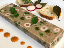 Terrine de lapin à l'eau de vie