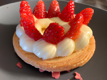 Craquant crémeux aux fraises