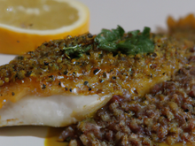 Aile de raie à la moutarde et aux lentilles