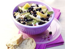 Salade de quinoa aux myrtilles