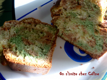 Marbré lemon curd, pistache et nutella