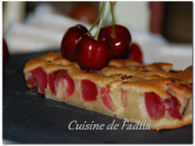 Clafoutis aux cerises et la pâte de pistache maison