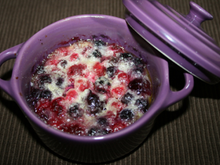 Mini-clafoutis aux fruits rouges