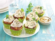 Cupcakes à la moutarde et tomates confites