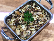 Gratin de macaronis aux cèpes