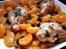 Chapon à la mandarine et à la clémentine