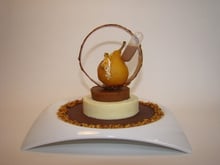 Poire Belle-Hélène à l'assiette revisitée