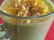 Velouté d'asperges sabayon citron curry