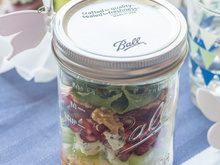 Salade en bocal au Roquefort