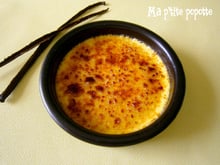 Crème brûlée crème liquide et vanille