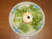 Fonds d'artichaut garni au chèvre