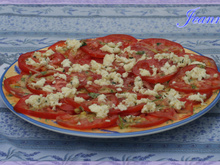 Salade de tomates et mozzarella