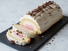 Buche glacée meringuée