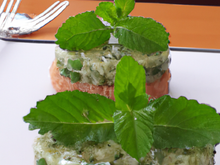 Tartare de concombres à la menthe