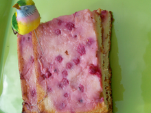 Gâteau au fromage blanc 0% et au groseilles!