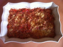 Gratin de thon aux poivrons et tomates