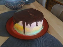 Gâteau chocolat arc en ciel