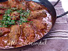Keftas aux aubergines à l'orientale