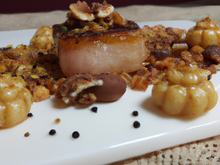 Croustillant de cochon et noix de St jacques aux 5 épices