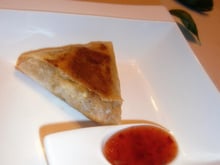 Samoussa thon, crevettes et Philadelphia