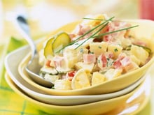 Salade de pommes de terre au jambon