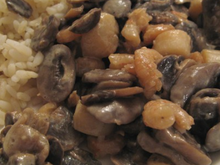 Poêlée de pétoncles aux champignons