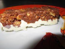 Barre de céréales aux deux choco