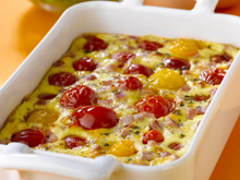 Clafoutis de tomates au jambon