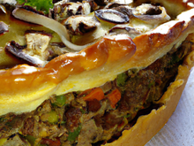 Tourte à la viande et aux légumes