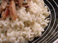 Risotto au poulet et au gorgonzola