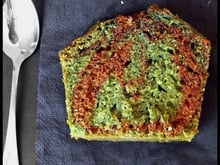 Cake marbré pistache chocolat