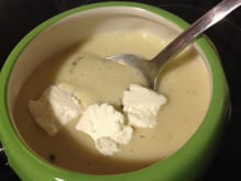 Soupe de topinambour et pomme