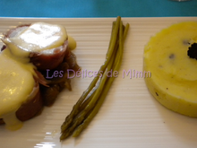 Lotte au jambon Ganda, sabayon au Chablis