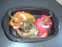 Poivrons farcis au curcuma