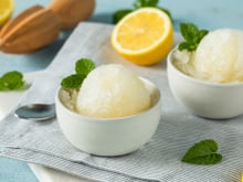 Sorbet au citron au Monsieur Cuisine