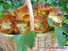 Petites corolles d'escargots au fromage frais et persillade