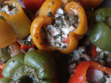 Poivrons farcis simples
