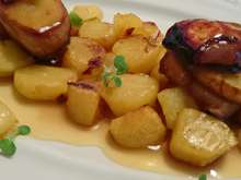 Pommes de terre au foie gras