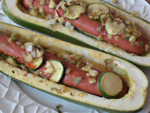 Hot dog de courgette rapide