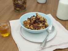 Granola noix de pécan et cramberries