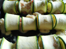 Roulé de courgettes