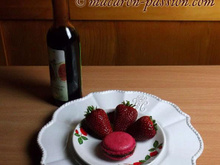 Macarons fraise balsamique