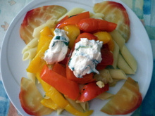 Penne aux poivrons rapides