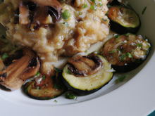 Risotto de courgettes et champignons