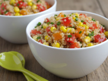 Salade croquante de quinoa aux poivrons