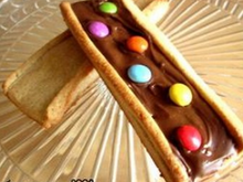 Biscuits aux bonbons de chocolat